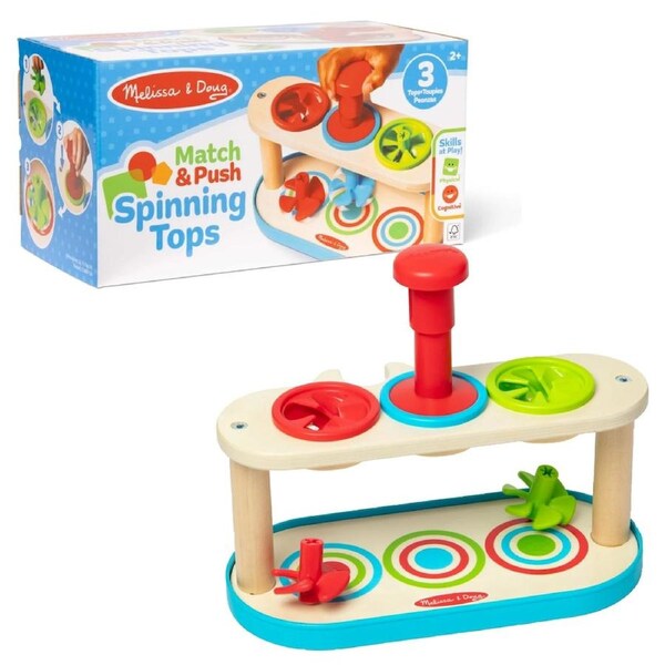 Melissa and Doug Match and Push Spinning Tops