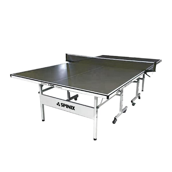 SPINIX 19 Indoor Table Tennis/Ping Pong Table Top With Free Accessories - Black Top