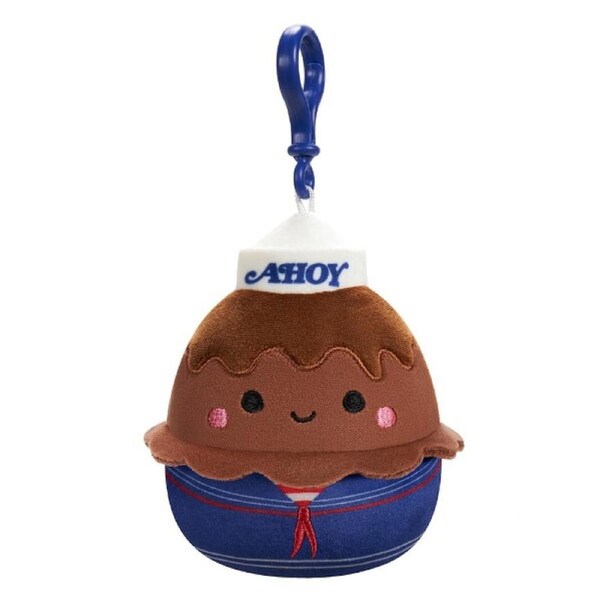 Squishmallows Stranger Things Scoops Ahoy Chocolate 3.5 inch Clip-On Plush