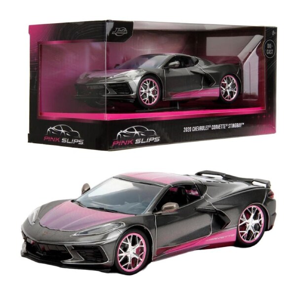 Jada Toys Pink Slips 2020 Chevrolet Corvette Stingray 1:24 Scale Diecast Vehicle