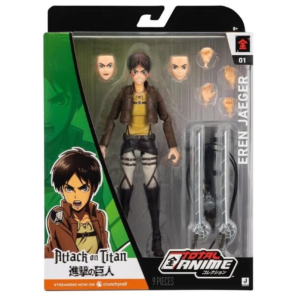 Total Anime Attack on Titan Eren Jaeger 6.5 inch Scale Action Figure