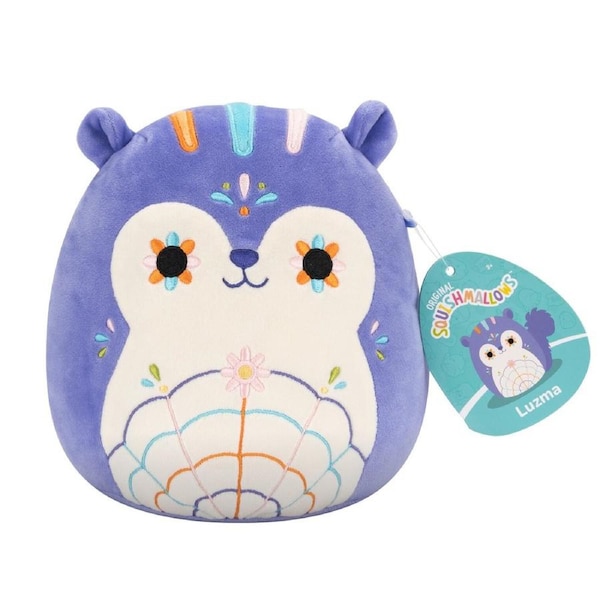 Squishmallows Day of the Dead Luzma the Squirrel 7.5 inch Plush