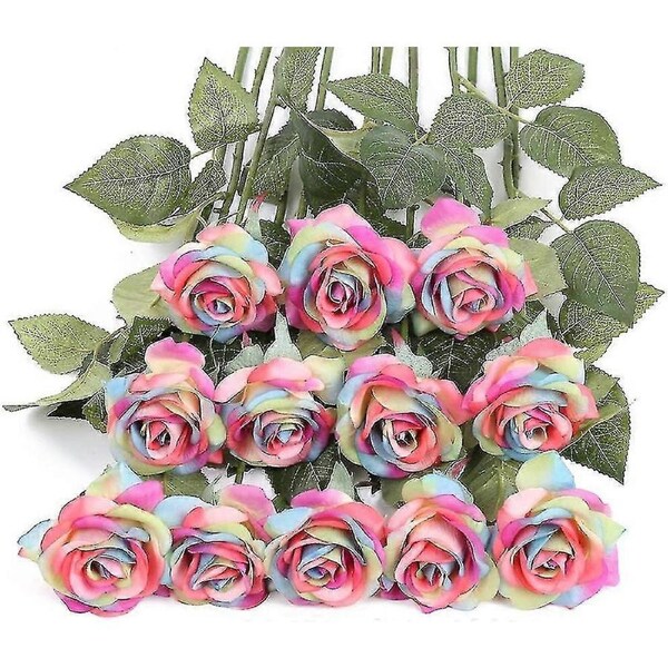 12pcs Floral artificial roses