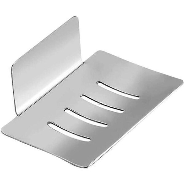 Wall Mounted Soap Dish, No Drilling Soap Dish, Mesh Soap Dish, Toilet Soap Dish, Wall Mounted Soap Dish, Soap Dish, for Bathroom Kitchen Balcony (Silv