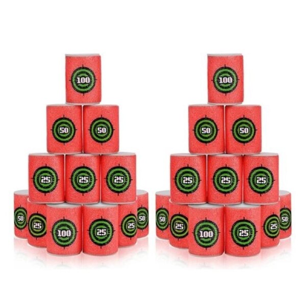 24 pcs Foam Target Barrels for Kids Safe Foam Dart Blasters