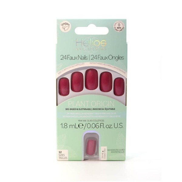 Helios Plant Based Red Square Nail