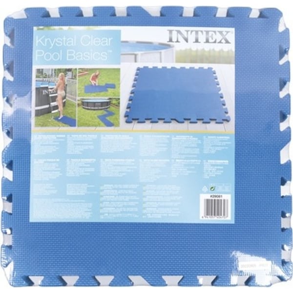 8pc Intex Interlocking Padded Floor Protector For Above Ground Pool Sqr 50cm