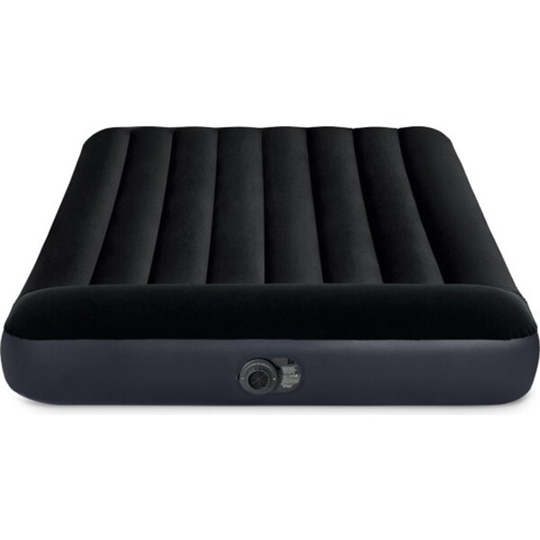 Intex Full Pillow Rest Classic Airbed/Mattress w/ Fiber-Tech 137x191cm Black