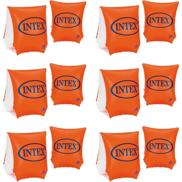 12pc Intex Inflatable Deluxe Arm Bands Kids/Children Floaties Swimming Bracer