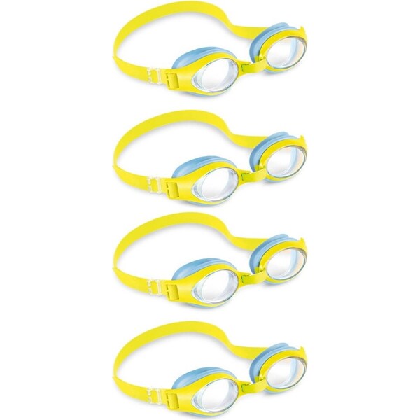 4x Intex Hypoallergenic Kids/Junior Outdoor Swimming/Snorkeling Eye Goggles 3-8y