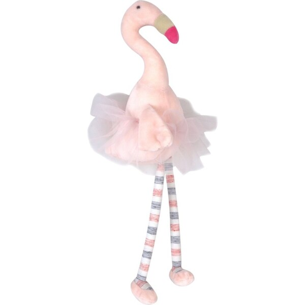 Ollie & Paige Flamingo In A Tutu Kids/Children Stuffed Animal Cuddle Toy 42cm
