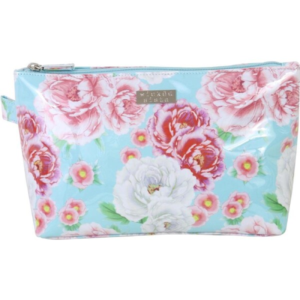 Wicked Sista Sienna Fleur Women's Luxe Cosmetic Bag Makeup Case Pouch Large