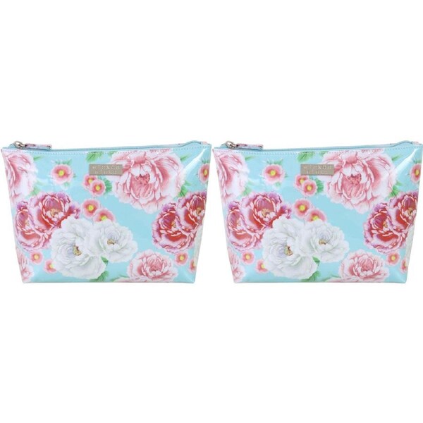 2x Wicked Sista Sienna Fleur Women's Soft A-Line Cosmetic Bag Makeup Case Medium