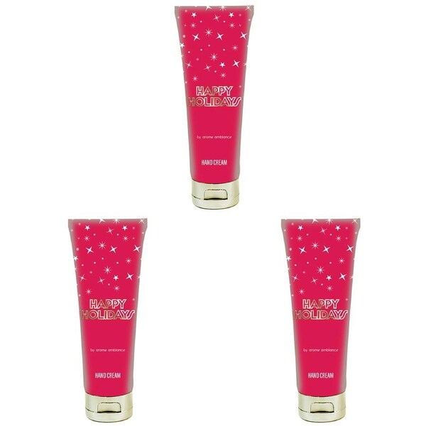 3x Arome Ambiance Christmas Cheer Hand Cream 100ml Tube Bon Bon Vanilla Spice