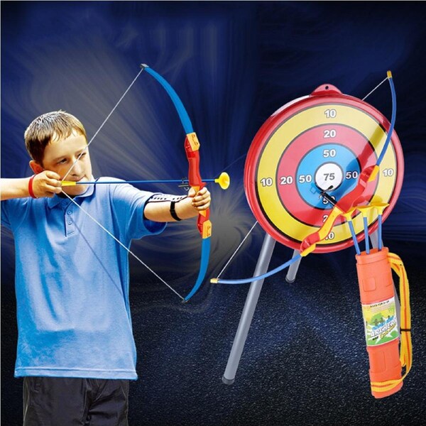 Junior Toy Archery Set for Kids Safe Suction Arrows with Target