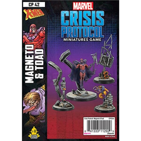 Marvel Crisis Protocol Magneto and Toad Character Pack Miniatures Board Game