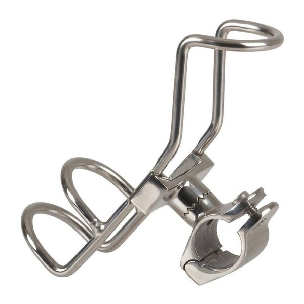 Frank Marine Stainless Steel 316 Rail Mount 360° Adjustable Fishing Rod Holder