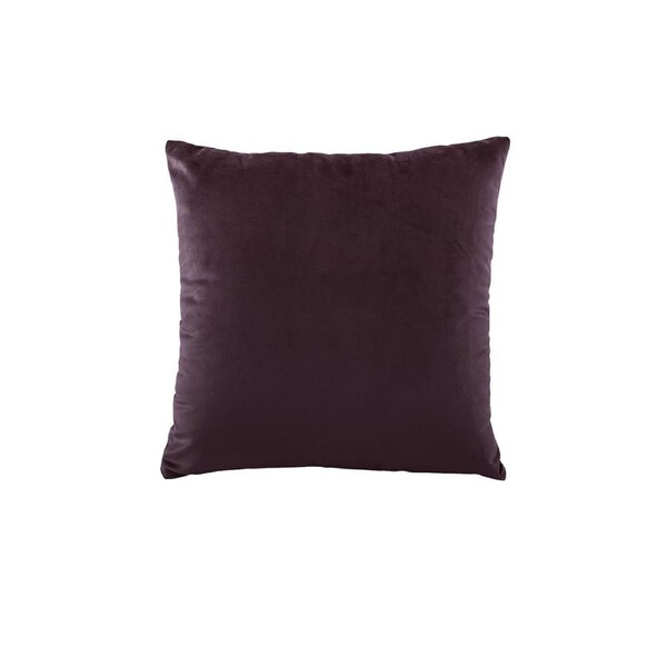 Bianca Vivid Coordinates Square Velvet Cushion Plum 43 x 43cm