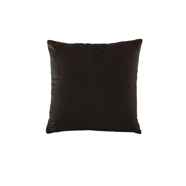 Bianca Vivid Coordinates Square Velvet Cushion Chocolate 43 x 43cm