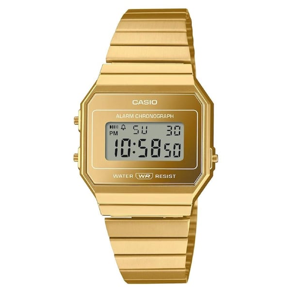 Casio Gold Tone Steel Digital Women's Watch - A700WEVG-9A