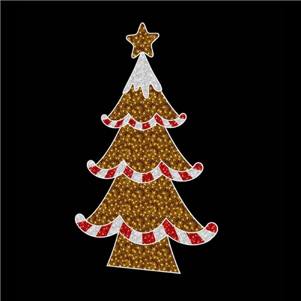 Candy Cane Christmas Tree 250cm Rope Light Motif
