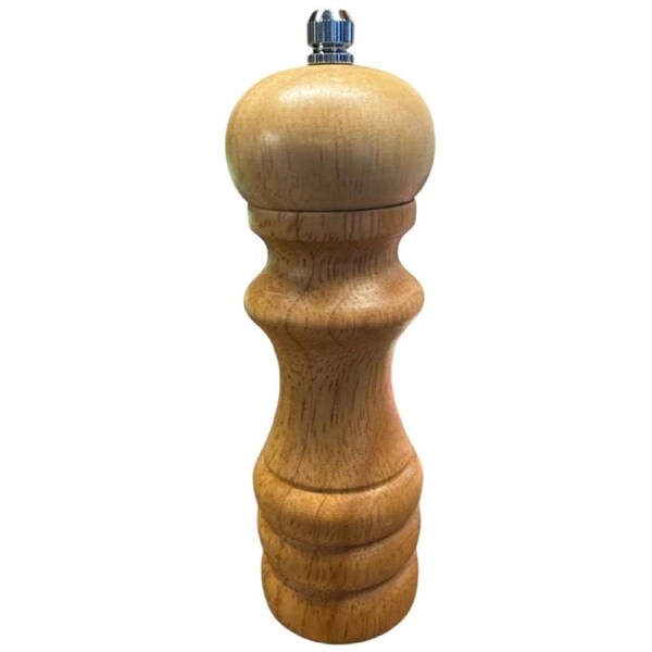 6" Adjustable Manual Pepper Grinder Wooden Salt Pepper Mill With Ceramic Grinder