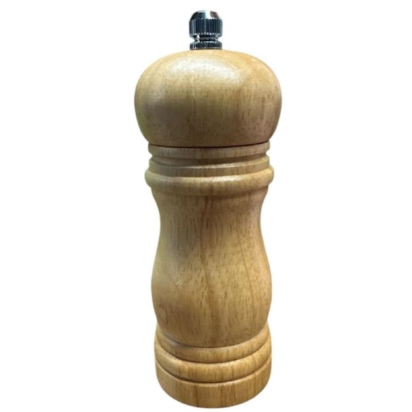 5" Adjustable Manual Pepper Grinder Wooden Salt Pepper Mill With Ceramic Grinder