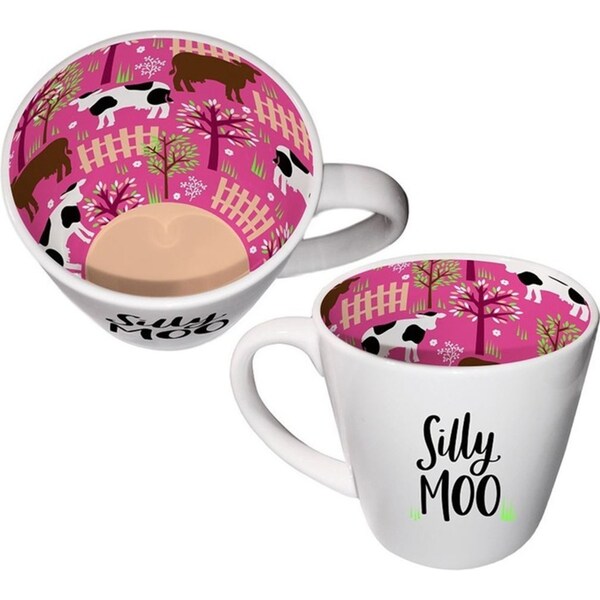 Silly Moo Inside Out 410ml Ceramic Coffee/Tea Mug Drinking Water Cup w/ Handle