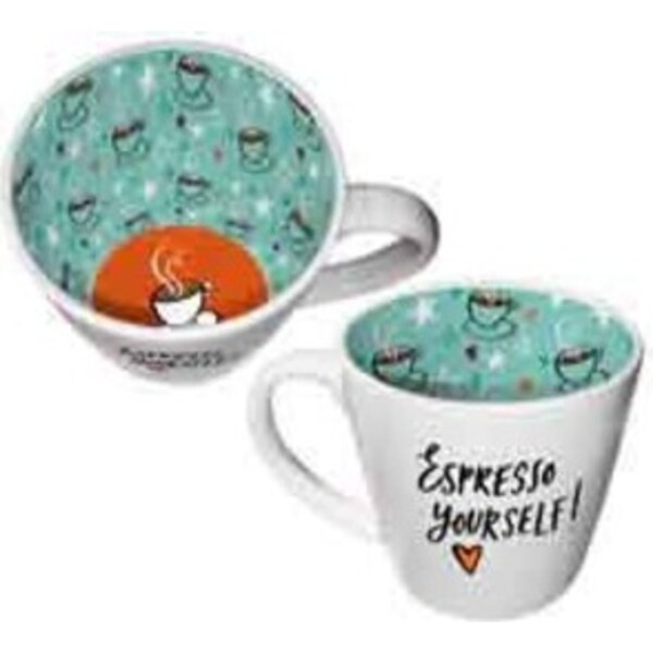 Espresso Yourself Inside Out 410ml Ceramic Coffee/Tea Mug Drinking Cup w/ Handle