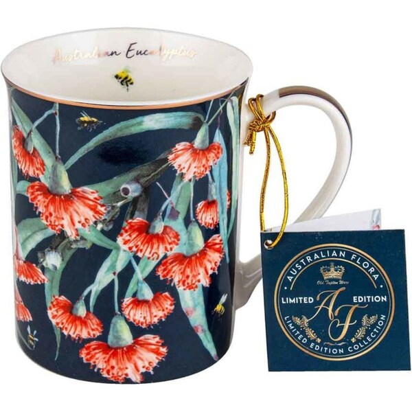 Australian Flora Eucalyptus 360ml Coffee Mug New Bone China Drink Cup w/ Handle