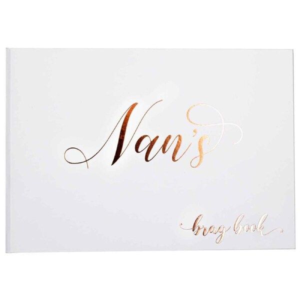 Nans 6x4'' Brag Book Keepsake/Memorabilia Hard Cover Photo/Picture Album White