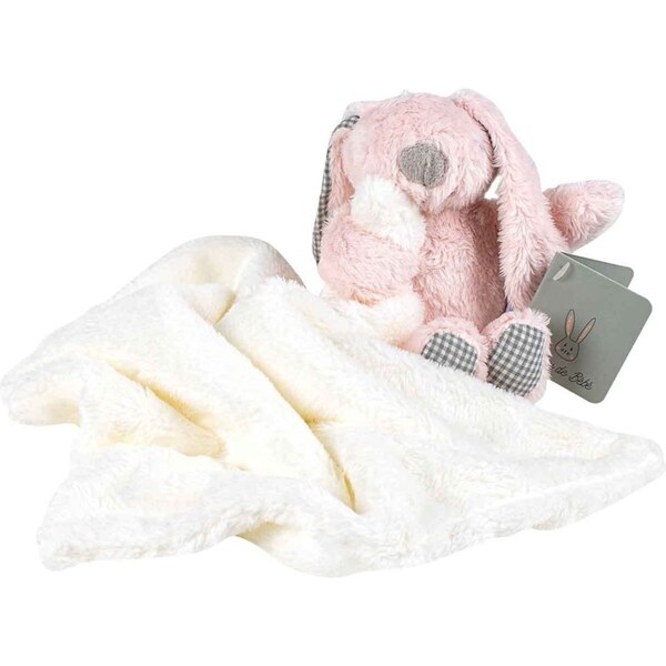 Plush Rabbit Toy w/ Cuddle Blanket Baby/Newborn Security Comforter Pink 25cm
