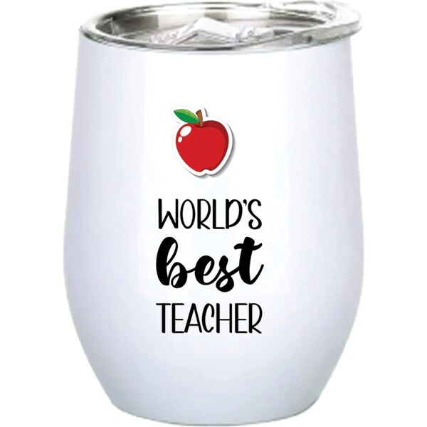 World's Best Teacher 360ml S/S Vacuum Insulated Tumbler Double Walled Drink Mug