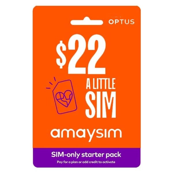 Amaysim $22 Simcard Starter Pack