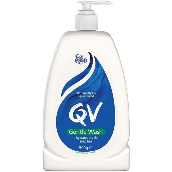 QV Gentle Wash 500ml - Soap Free Moisturizing - Suitable for Dry Skin and Sensitive Skin Conditions