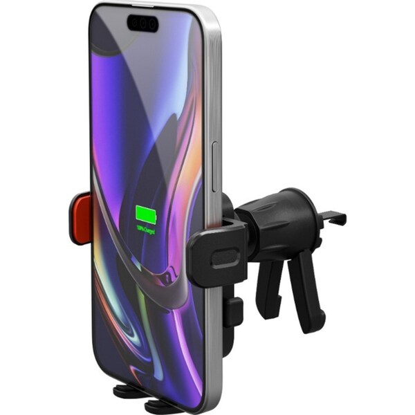 3sixT Quick Release Car Vent Mount For Smartphones 4-7in Secure Grip Black