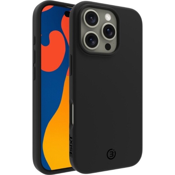 3sixT PureFlex+ Silicone Case Cover Protect For Apple iPhone 16 Pro Black