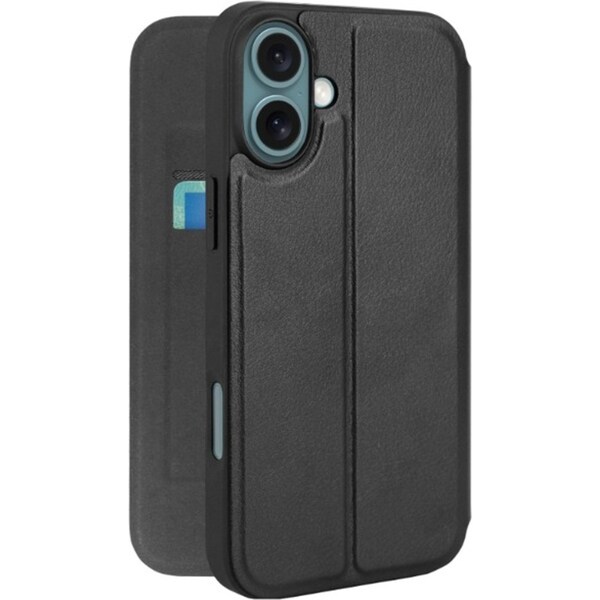 3sixT SlimFolio LTE Protective Case w/ Card Storage For iPhone 16 Plus Black