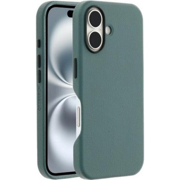 OtterBox Symmetry Cactus Leather Case Back Cover For Apple iPhone 16 Green