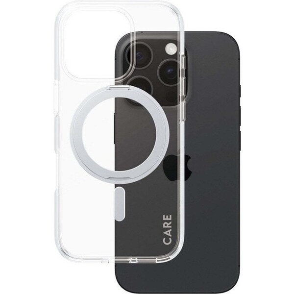 PanzerGlass CARE MagSafe Case w/ Kickstand For Apple iPhone 16 Pro Silver