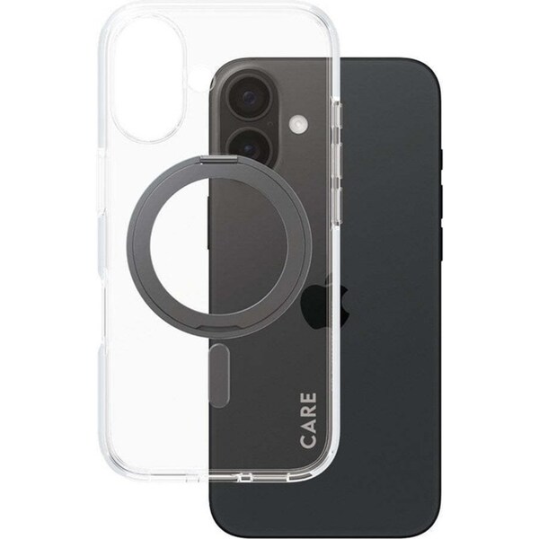 PanzerGlass CARE Feature MagSafe Case w/ Kickstand Cover For iPhone 16 Black