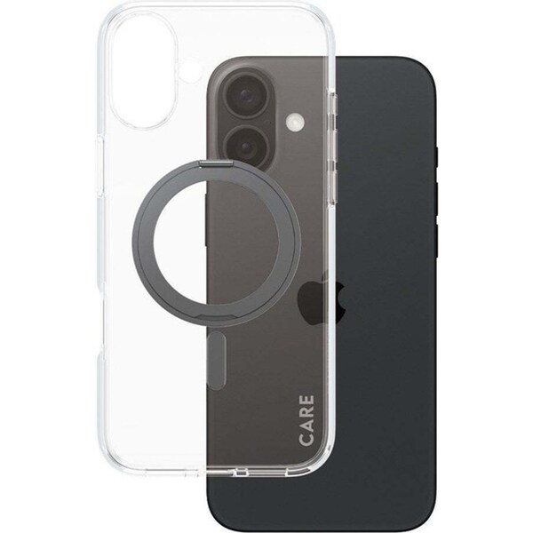 PanzerGlass CARE Feature MagSafe Case w/ Kickstand For iPhone 16 Plus Black