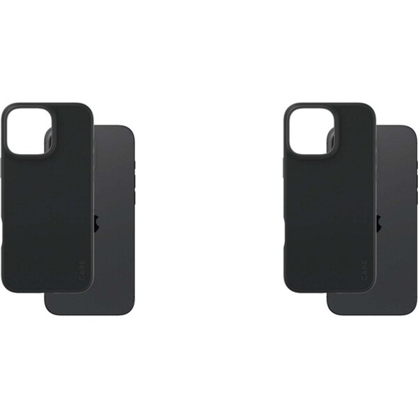 2PK PanzerGlass CARE Fashion Case Cover Protection For iPhone 16 Pro Max Black