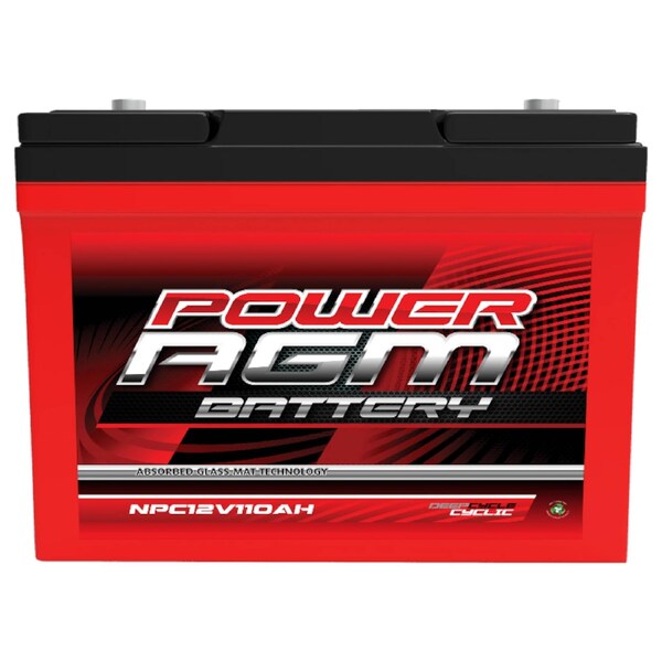 Power AGM 12V 110Ah Deep Cycle Battery