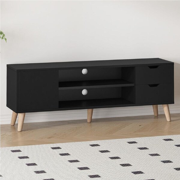 ALFORDSON Entertainment Unit 120cm TV Stand Black