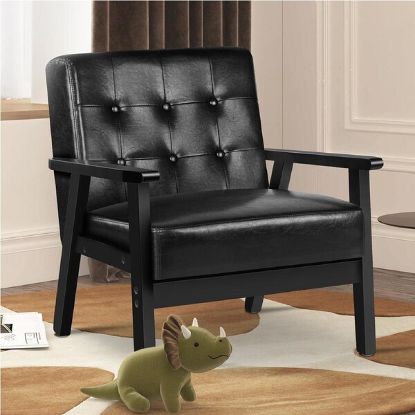 ALFORDSON Armchair Lounge Accent Chair Black
