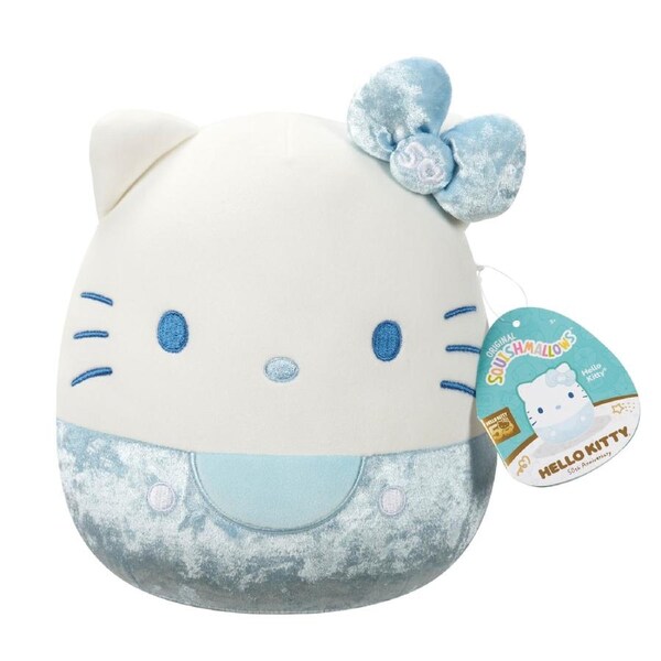 Squishmallows Hello Kitty 50th Anniversary Blue Velvet 8 inch Plush