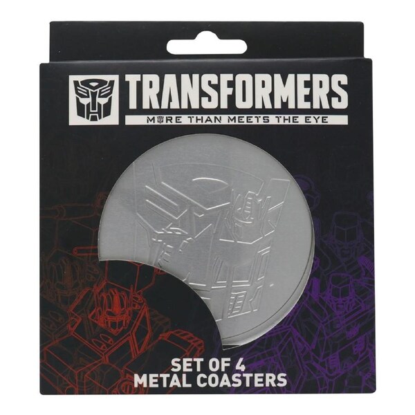 Transformers Embossed Metal Coasters 4 Pack