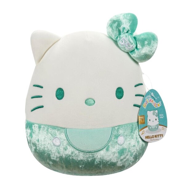 Squishmallows Hello Kitty 50th Anniversary Teal Velvet 8 inch Plush