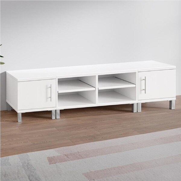 ALFORDSON Entertainment Unit TV Cabinet Stand 190cm White